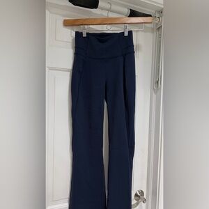 Lululemon Flare Navy High-Waist Wide-Leg Pants